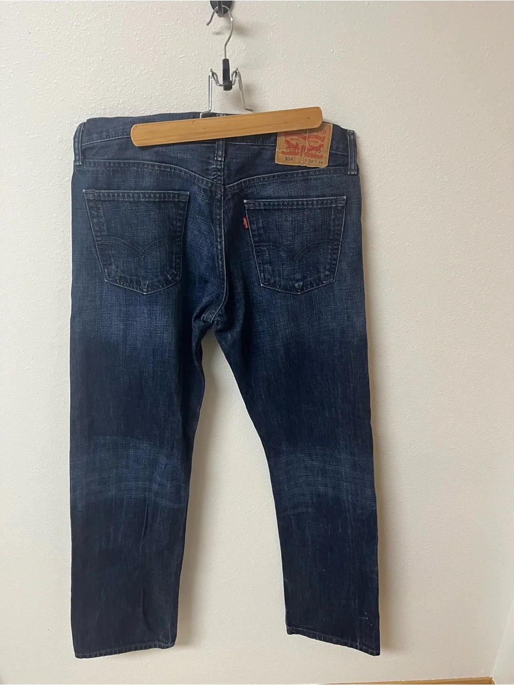 Levi's Dark Indigo Straight Men's Jeans men’s size 34x34